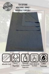 ( 3 Adet ) Gri Mikrofiber Sihirli Cam Ve Ayna Temizlik Bezi 40*50