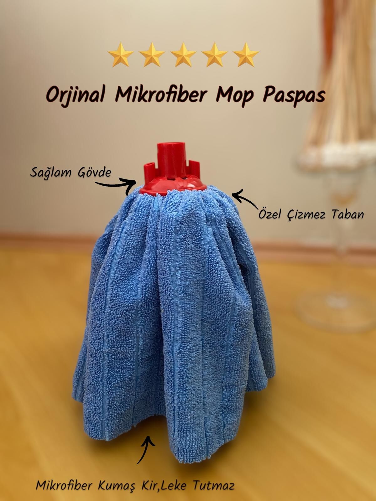 Mikrofiber Havlu Vileda Paspas Mop Yedek Ucu ( 1 Adet )