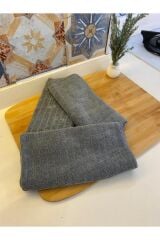 ( 1 Adet ) Profesyonel Mutfak Temizlik Bezi - Gri Renk Kareli