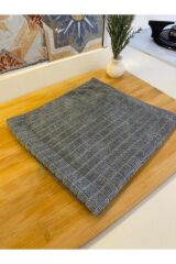 ( 1 Adet ) Profesyonel Mutfak Temizlik Bezi - Gri Renk Kareli