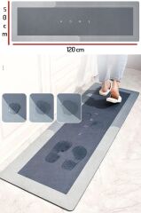 ( 1 Adet ) Banyo, Mutfak Paspası Kaymaz Tabanlı Su Emici Yapı Dikdörtgen