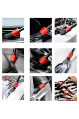 6 Parça Araç Oto İç Dış Konsol Torpido Detay Temizlik Fırça Seti. Detailing Set
