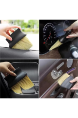 6 Parça Araç Oto İç Dış Konsol Torpido Detay Temizlik Fırça Seti. Detailing Set