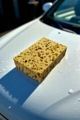 (2 ADET)Premium Doğal Delikli Oto Yıkama, Köpürtme Süngeri–Çok Amaçlı Sünger Çizgisiz, Yüksek Köpük