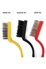 (3' lü Set) Ocak Fırın Mangal Izgara Airfryer Temizliği için Tel Pas Sökme Fırçası Temizlik Fırçası