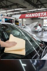 50x70 cm Premium Güderi Bez – Çizilmez, Süper Emici, Profesyonel Oto ve Ev Temizlik Bezi