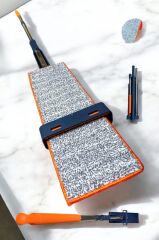 Kendinden Sıkmalı Mop 1 Adet Mikrofiber Yedek Bez Hediyeli