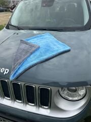 Extra Kalın 40x60 Cm Çift Taraflı  740 GSM Mikrofiber Oto Yıkama Kurulama Temizlik Bezi