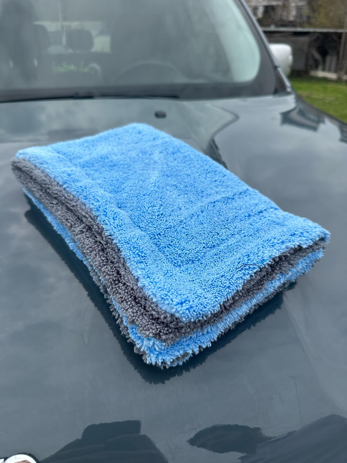 Extra Kalın 40x60 Cm Çift Taraflı  740 GSM Mikrofiber Oto Yıkama Kurulama Temizlik Bezi