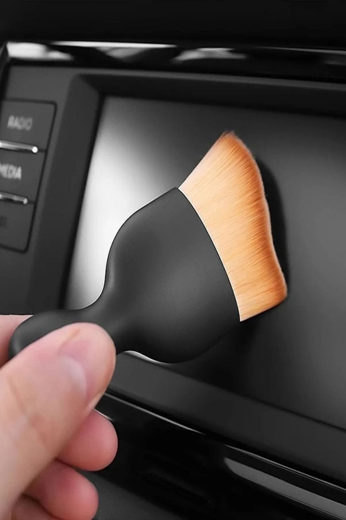 Toz Alıcı Mini Fırça. Yumuşak Tüylü Mini Araç içi Detay Fırçası, Klima Havalandırma Temizlik Fırçası