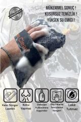 Lastikli Mikrofiber Kaplı Oto Yıkama Temizleme Süngeri Ekstra Köpürtme Yüksek Emici Araba Süngeri