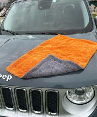 Extra Kalın 50x80 Çift Taraflı  740 Gsm Kalın Mikrofiber  Oto Yıkama Kurulama Araba Temizlik Bezi