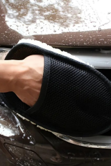 Ultra-Yumuşak Araba Temizleme Eldiveni - Cila Eldiveni - Oto Bakım Temizleme - Fileli Eldiven