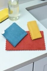 ( 3 Adet ) İz Bırakmayan, Ultra Kaliteli 30x30 Cm Mikforiber Temizlik Bezi, Mutfak Bezi, Tezgah Bezi